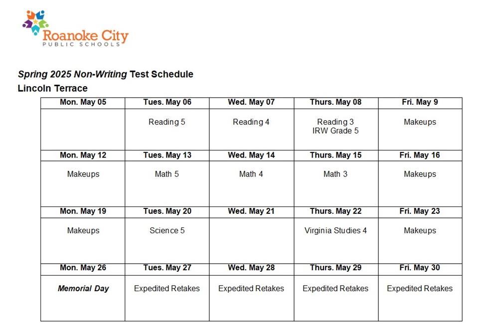  Spring SOL schedule